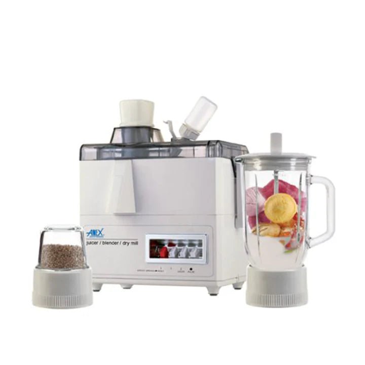 Anex 600 W 3‑in‑1 Juicer Blender Grinder Model AG 176 GL - Friends Corporation
