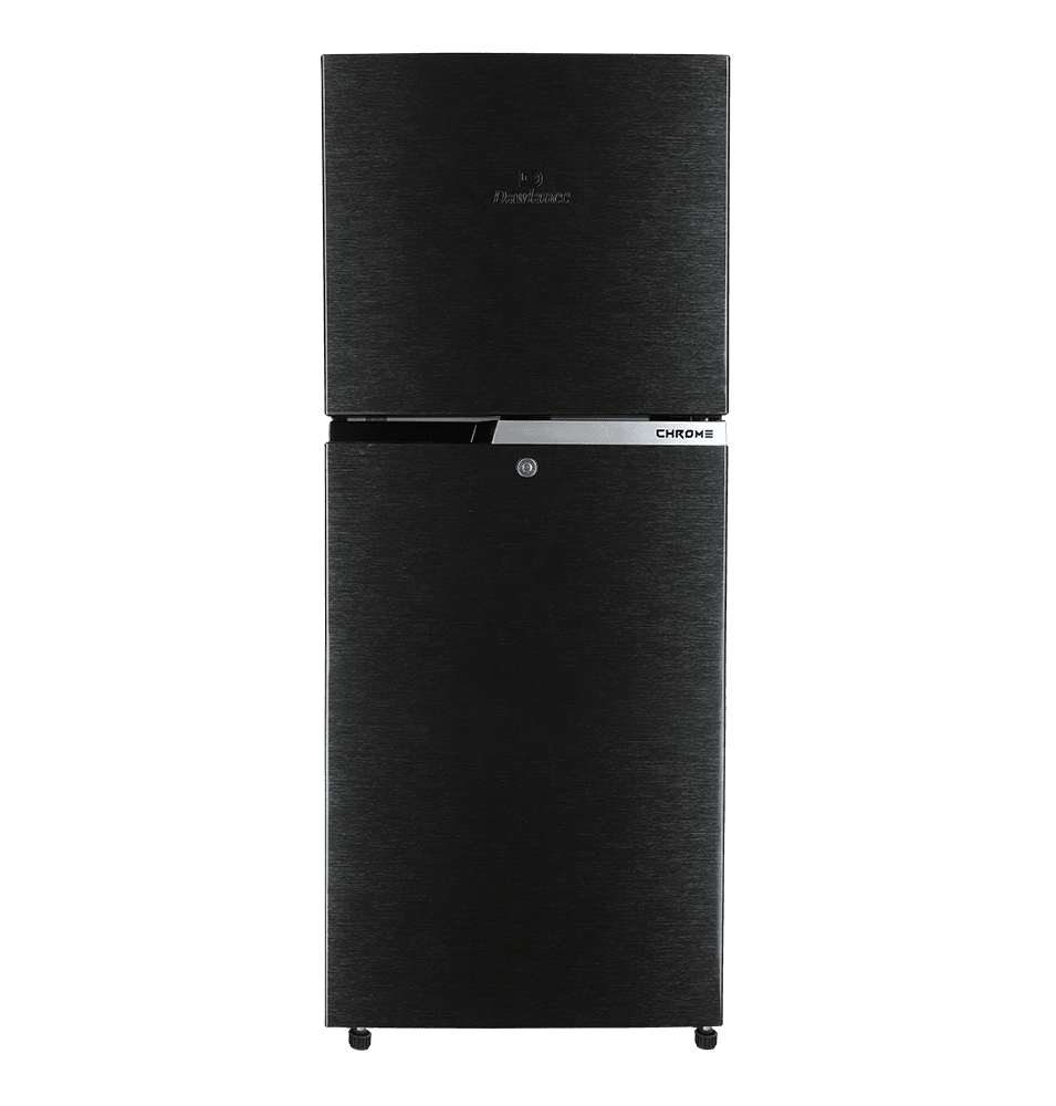 Dawlance Refrigerator Model 9178LF Chrome Hairline Black - Friends Corporation
