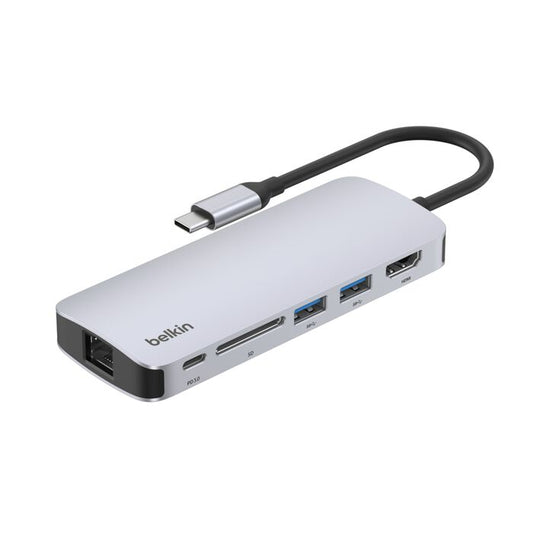 BELKIN USB-C 6-in-1 Multiport Adapter Model AVC008BTSGY
