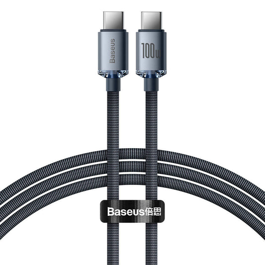 Baseus Crystal Shine Series 100W 1.2M USB-C to USB-C Fast Charging Cable