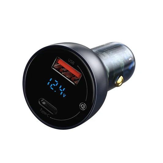 Baseus 65W Digital Display QC+PPS Dual Quick Car Charger