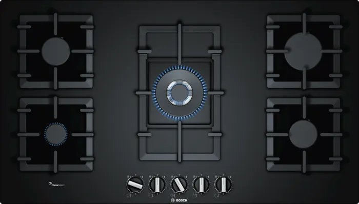 Bosch Series 6 PPQ9A6B90 Gas Hob with Integrated Controls