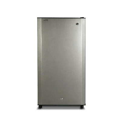 PEL Life Pro single-door refrigerator in metallic grey