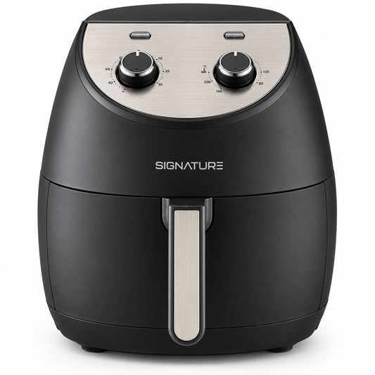 Signature Classic Air Fryer 5.6L model 5600MB in black with dial controls