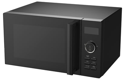 Dawlance DW-330DS 30 liter black solo microwave oven angled view