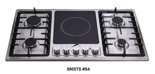 Signature 5-Burner Hybrid Kitchen Hob Model 5905TS