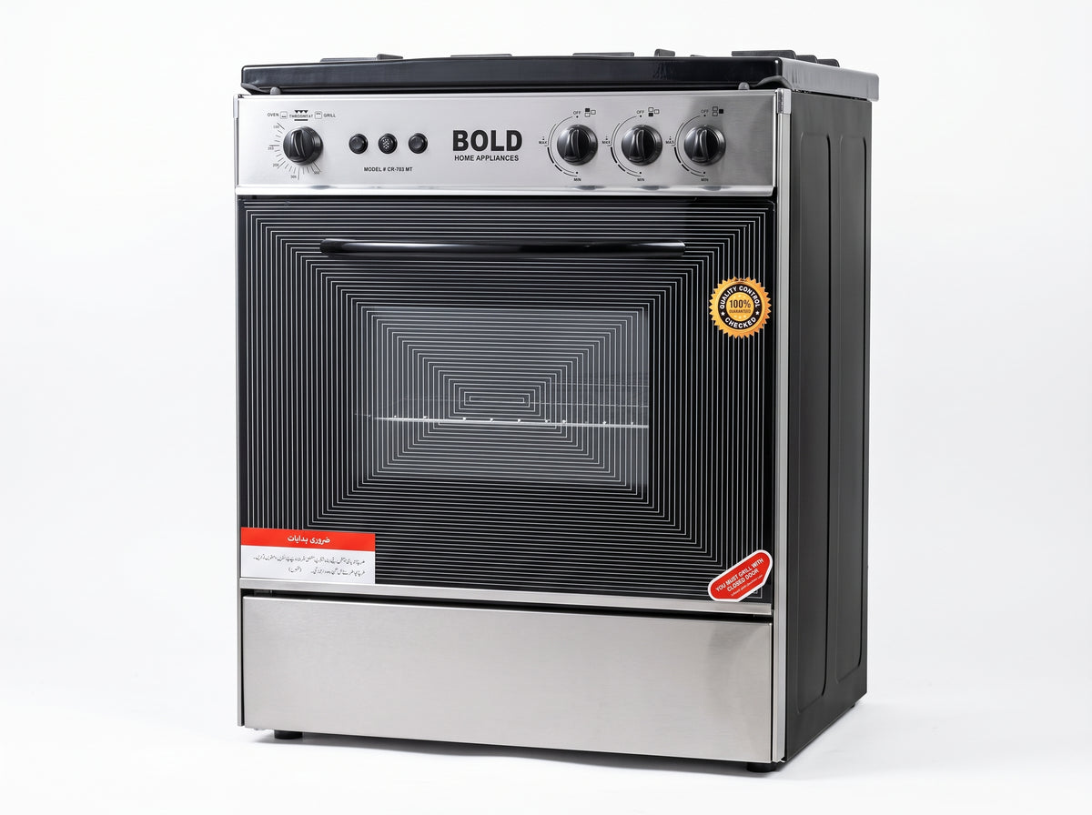 BOLD COOKING RANGE 3 BURNER 70CM Model 703MT