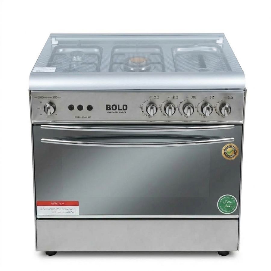 BOLD COOKING RANGE 5 BURNER 90CM Model 905MGT