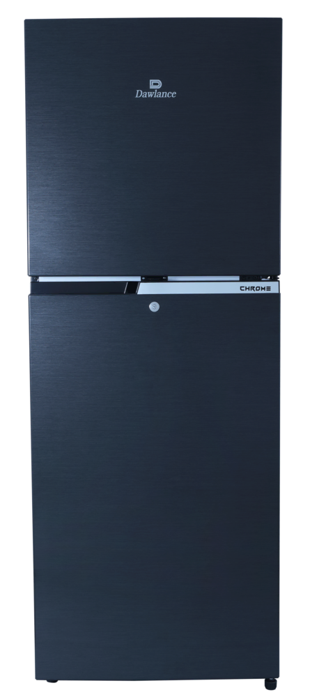 Dawlance Refrigerator Model 9169WB Chrome Hairline Black
