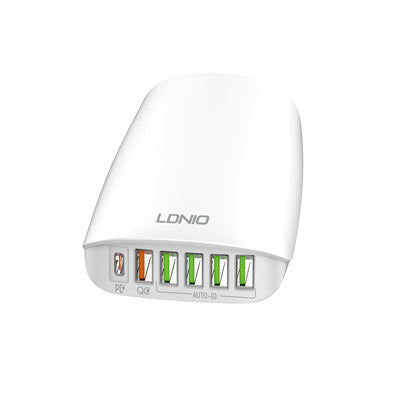 LDNIO 65W Multi-Port Desktop Charging Station Model A6573C