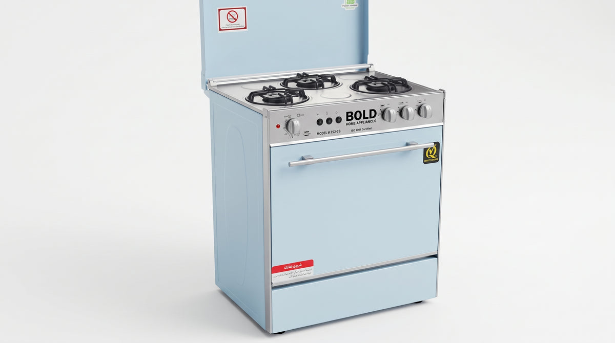 BOLD COOKING RANGE 5 BURNER 90CM Model 903TGT