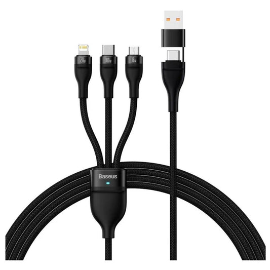 Baseus Flash Series II 100W 1.2M 3-in-1 Fast Charging Cable