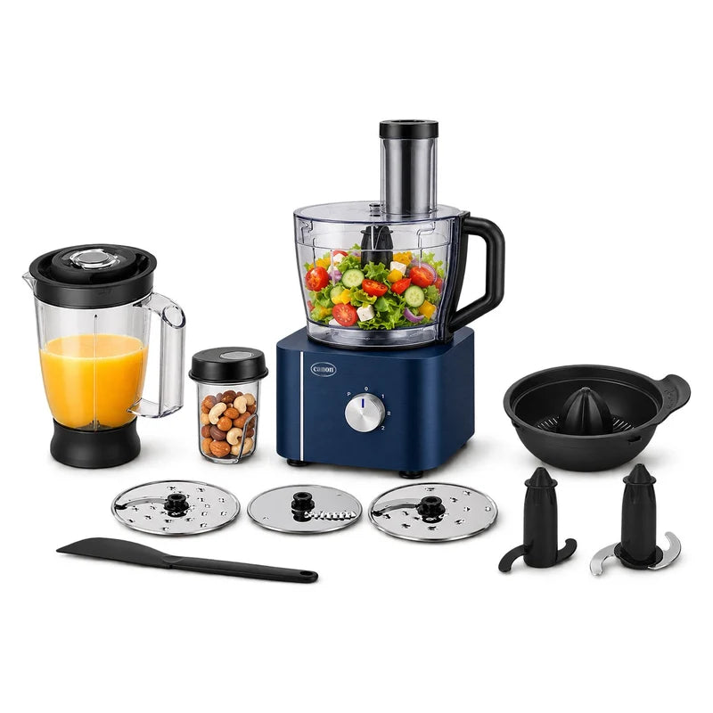 Canon Food Processor Pro 1000W with bowl, jug, blades, discs, juicer and spatula accessories