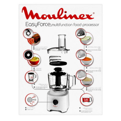 MOULINEX EASY FORCE FOOD PROCESSOR 2.4L Model FP247127