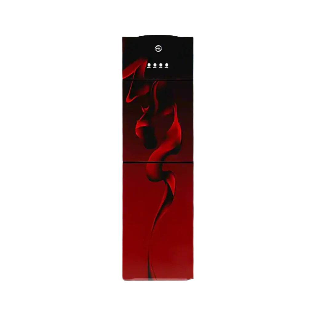 PEL 425 Flat Glass Door Water Dispenser Maroon Blaze