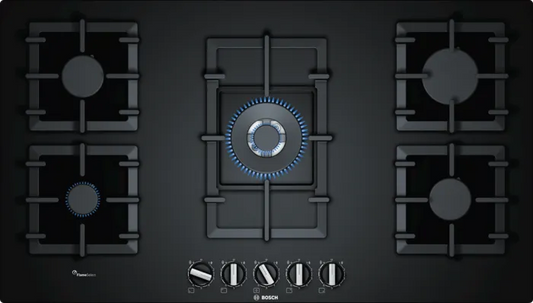 Bosch Series 6 PPQ9A6B90 Gas Hob with Integrated Controls