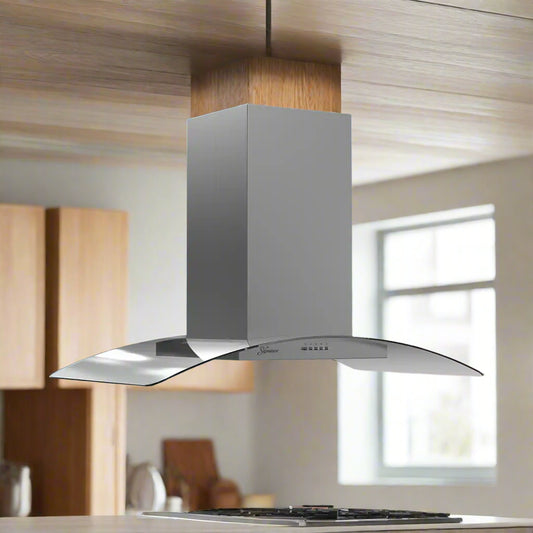 Signature Butterfly Style Island Hood with Mechanical Control S3