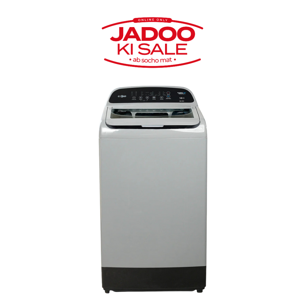SUPER ASIA 14KG AUTO INVERTER WASHING MACHINE (GRAPHITE) Model SA-814i