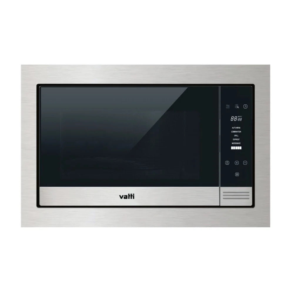 Vatti MO311 31L built-in microwave oven in stainless steel and black glass