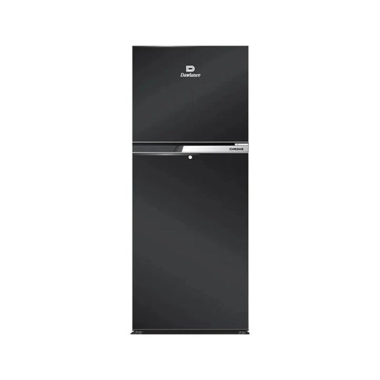Dawlance 9 cu ft Double‑Door Refrigerator Model 9149 WB Chrome Hairline Black