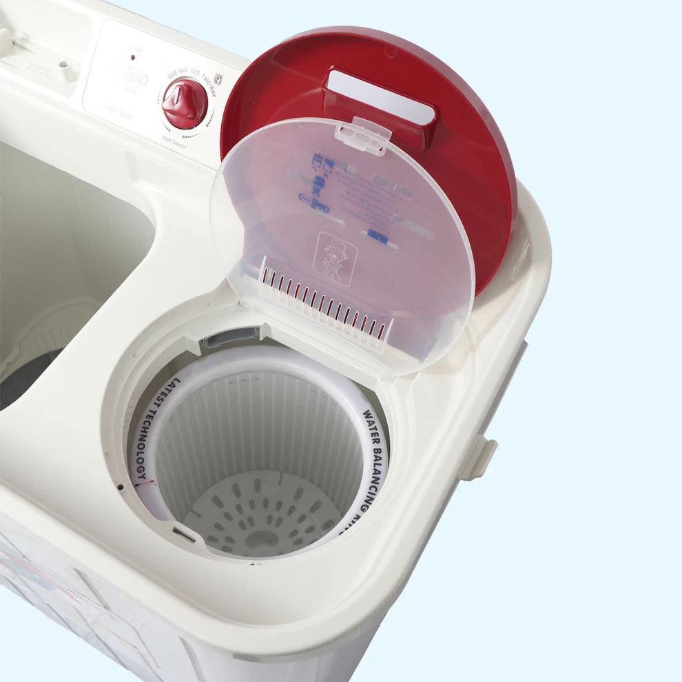 Super Asia SA-244 spin tub and balancing ring close-up