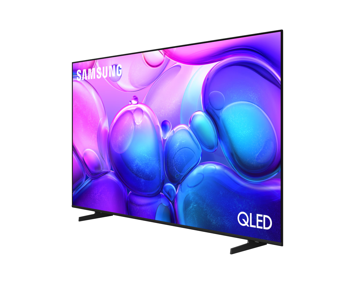 Samsung Q6F 75-inch QLED TV angled view