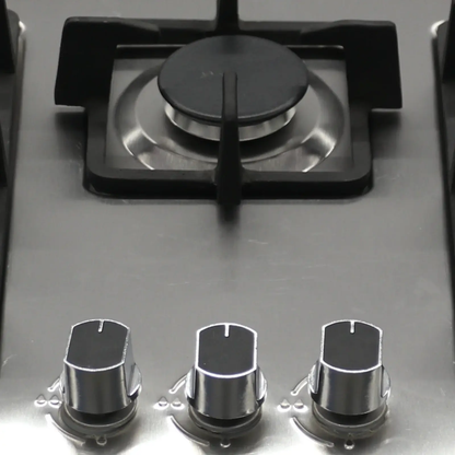 Canon CA-01 3-Burner Built-In Gas Hob – Black & Silver