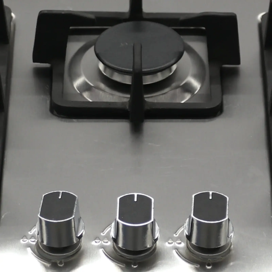 Canon CA-01 3-Burner Built-In Gas Hob – Black & Silver