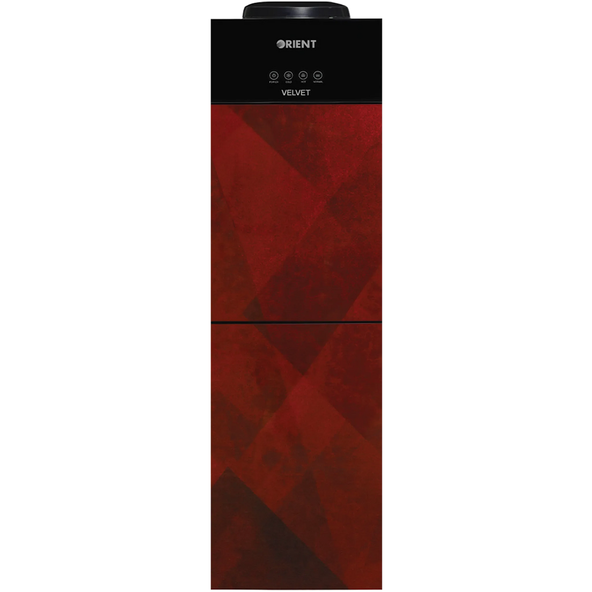 Orient Velvet red glass door water dispenser front view