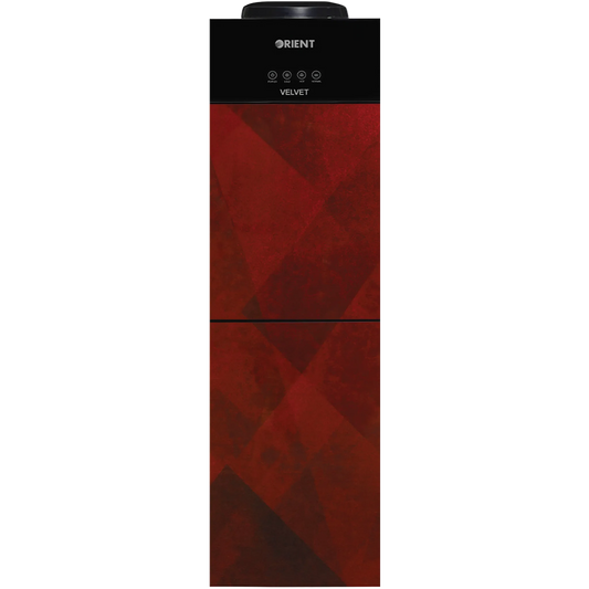 Orient Velvet red glass door water dispenser front view