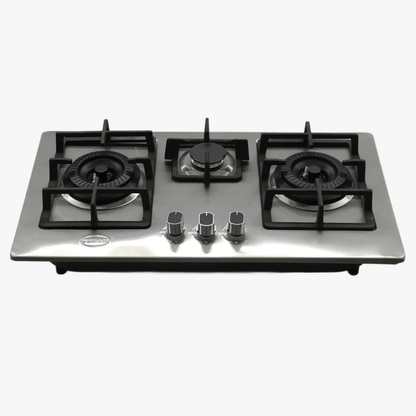 Canon CA-01 3-Burner Built-In Gas Hob – Black & Silver